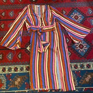 TOPSHOP STRIPED SET TOP AND SKIRT 4/2